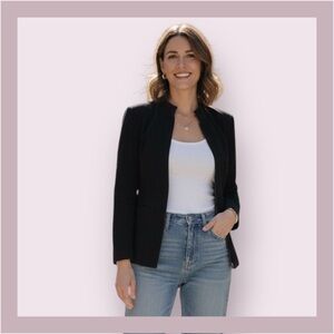 Preston & York Black Suede Leather Zip Jacket